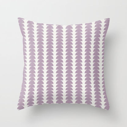 Maude Pattern - Lilac Purple Throw Pillow Gallery Image 6