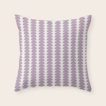 Maude Pattern - Lilac Purple Throw Pillow Gallery Image 2