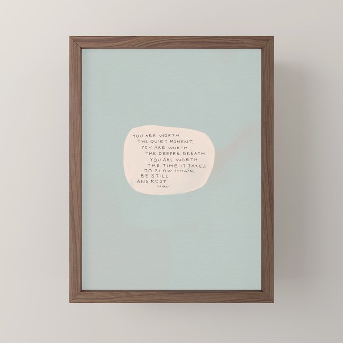 Be Still And Rest. Mini Art Print Gallery Image 2
