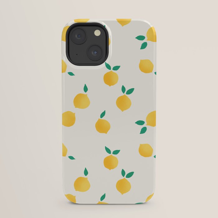 Sunny Mediterranean Lemon Pattern Summer Coastal Vibes iPhone Case Gallery Image 21