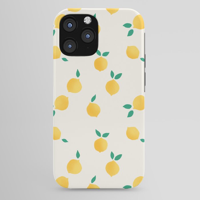 Sunny Mediterranean Lemon Pattern Summer Coastal Vibes iPhone Case Gallery Image 44