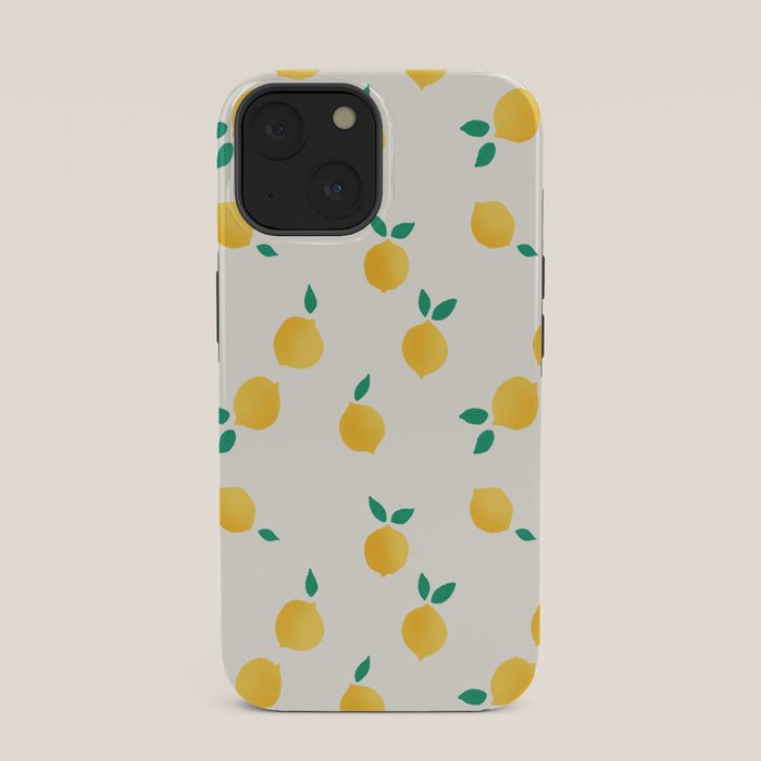 Sunny Mediterranean Lemon Pattern Summer Coastal Vibes iPhone Case Gallery Image 33