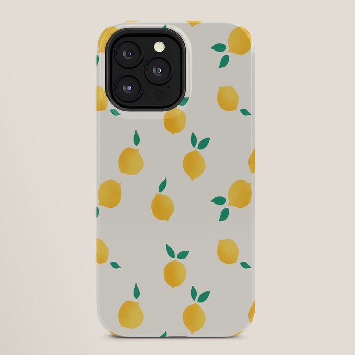 Sunny Mediterranean Lemon Pattern Summer Coastal Vibes iPhone Case Gallery Image 28