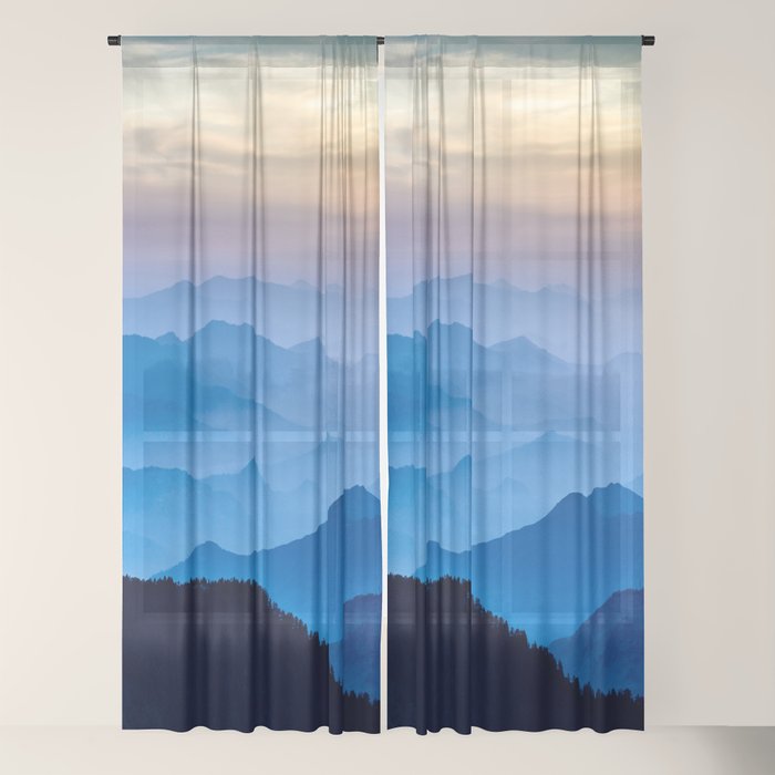 Mountains 11 Window Curtain Gallery Image 18