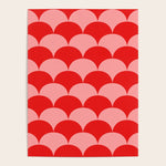 Deco Pattern pink and red Poster Gallery Image 1