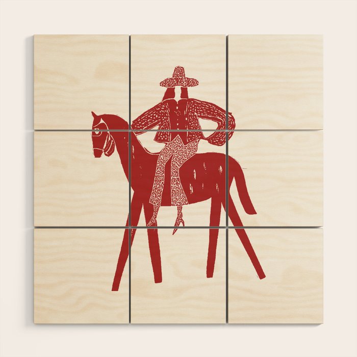Solo Rider - Cherry Wood Wall Art Gallery Image 3