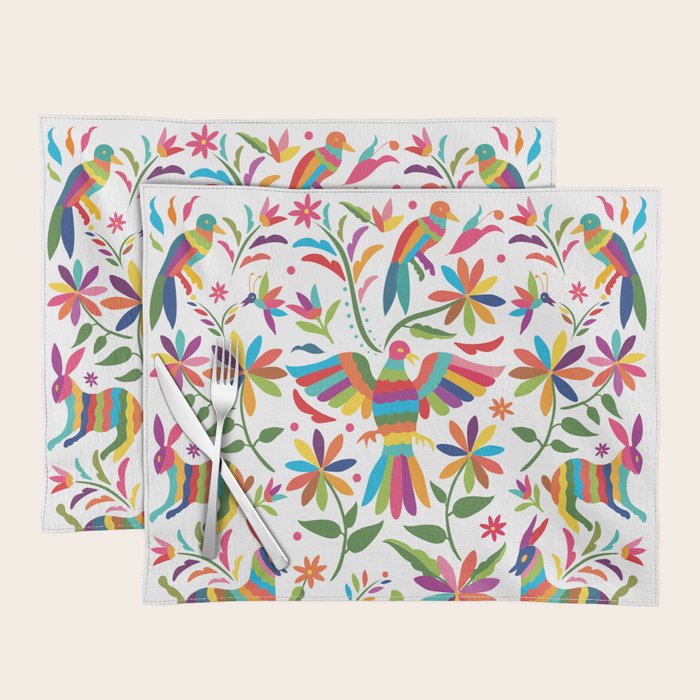 Mexican Otomí Design by Akbaly Placemat Gallery Image 1