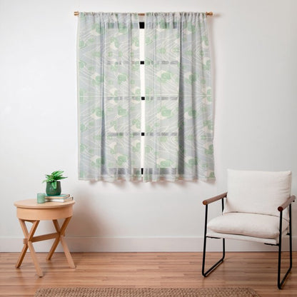 Green Geometric 1915 Hannah Borger Overbeck Window Curtain Gallery Image 19