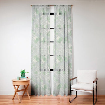 Green Geometric 1915 Hannah Borger Overbeck Window Curtain Gallery Image 24