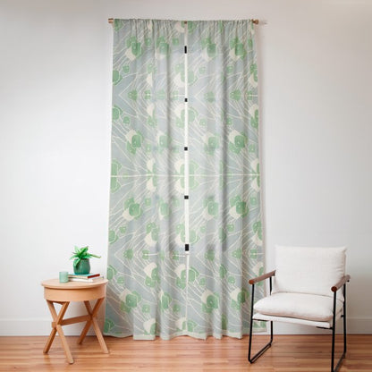 Green Geometric 1915 Hannah Borger Overbeck Window Curtain Gallery Image 12
