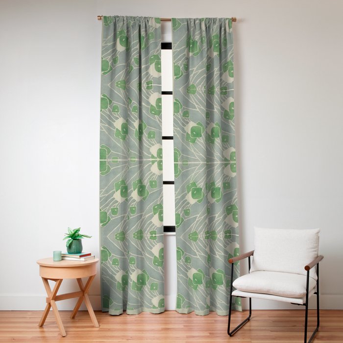 Green Geometric 1915 Hannah Borger Overbeck Window Curtain Gallery Image 8