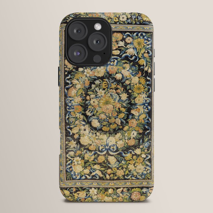 Louis XIV Savonnerie French Floral Carpet Print iPhone Case Gallery Image 16