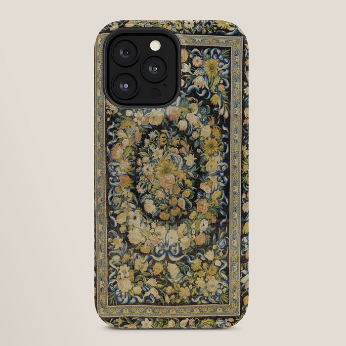Louis XIV Savonnerie French Floral Carpet Print iPhone Case Gallery Image 28
