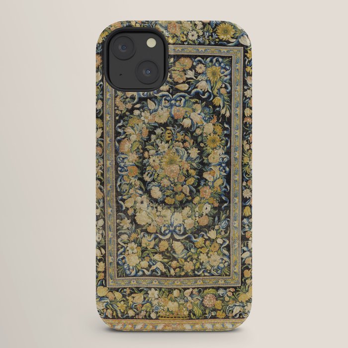 Louis XIV Savonnerie French Floral Carpet Print iPhone Case Gallery Image 26