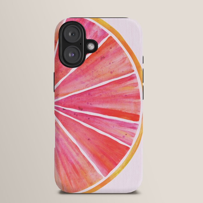Sunny Grapefruit Watercolor iPhone Case Gallery Image 13