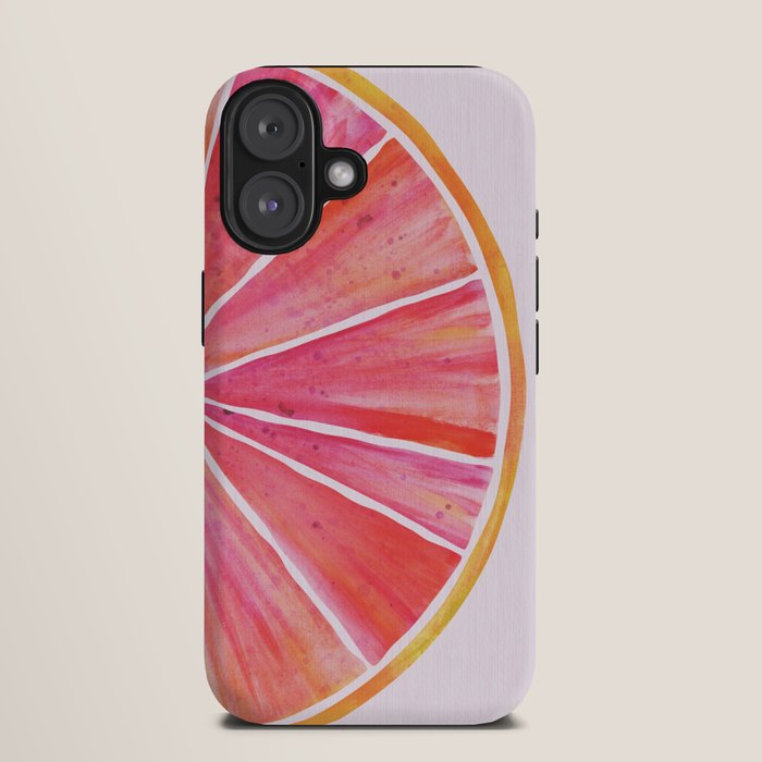 Sunny Grapefruit Watercolor iPhone Case Gallery Image 9