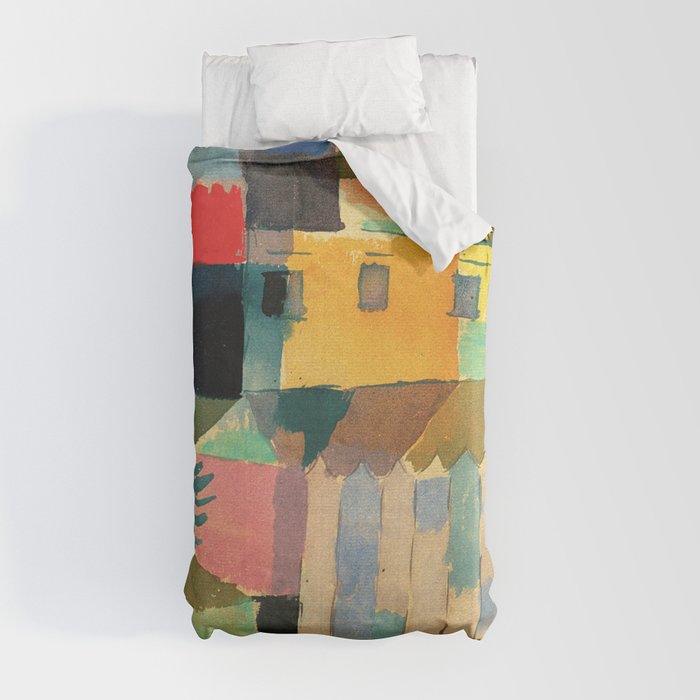 Paul Klee "Houses on the Sea 1914" Duvet Cover Gallery Image 4