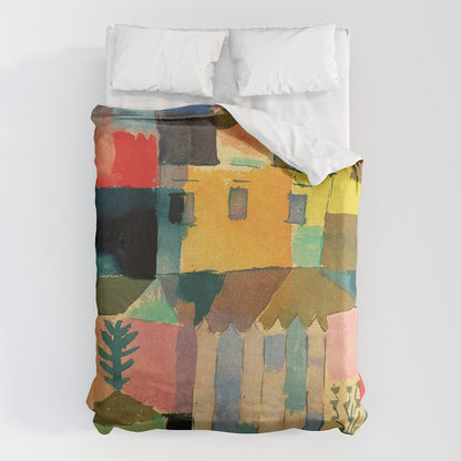 Paul Klee "Houses on the Sea 1914" Duvet Cover Gallery Image 6