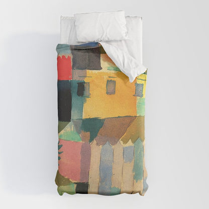 Paul Klee "Houses on the Sea 1914" Duvet Cover Gallery Image 10