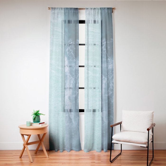 Turquoise Sea Window Curtain Gallery Image 20