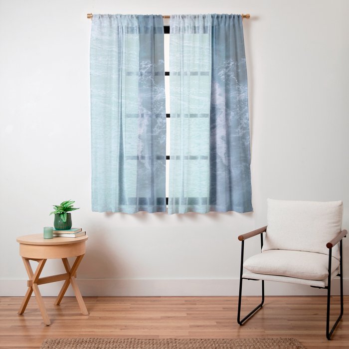 Turquoise Sea Window Curtain Gallery Image 23