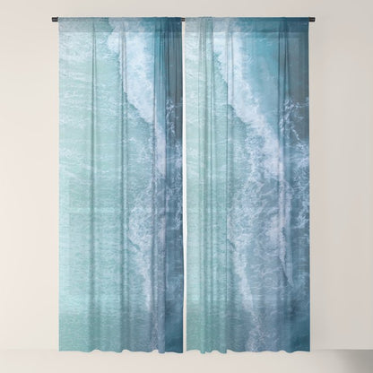 Turquoise Sea Window Curtain Gallery Image 22
