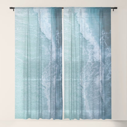 Turquoise Sea Window Curtain Gallery Image 21
