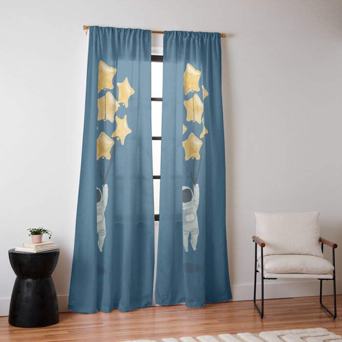 Astronaut's dream Window Curtain Gallery Image 10