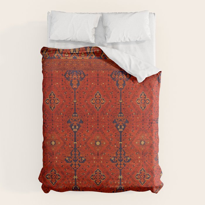 N194 - Red Berber Atlas Oriental Traditional Moroccan Style Duvet Cover Gallery Image 1
