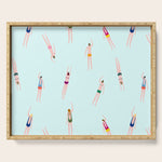 Swimmers in the pool Serving Tray Gallery Image 1