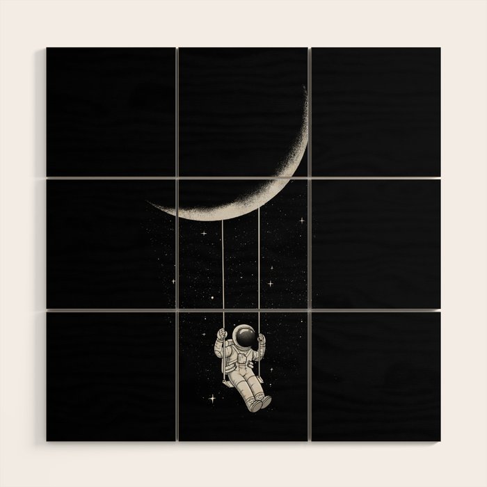 Moon Swing Wood Wall Art Gallery Image 3