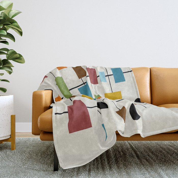 Mid-Century Modern Art 1.3 Throw Blanket Gallery Image 2