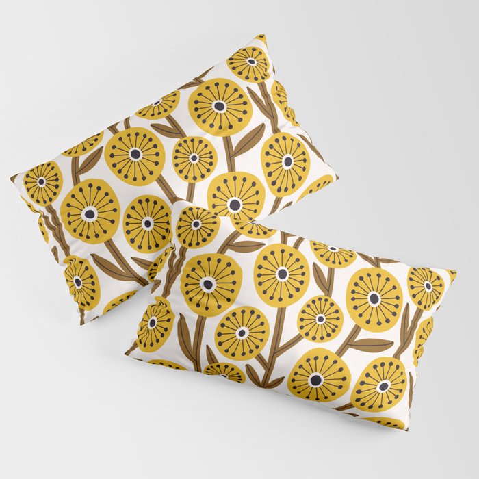 Mid Century Garden #1 Pillow Sham Gallery Image 2