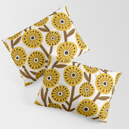 Mid Century Garden #1 Pillow Sham Gallery Image 3