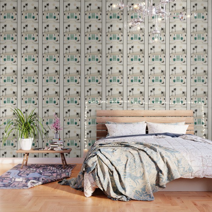 Palm Springs Home - Mint & Cream Wallpaper Gallery Image 3