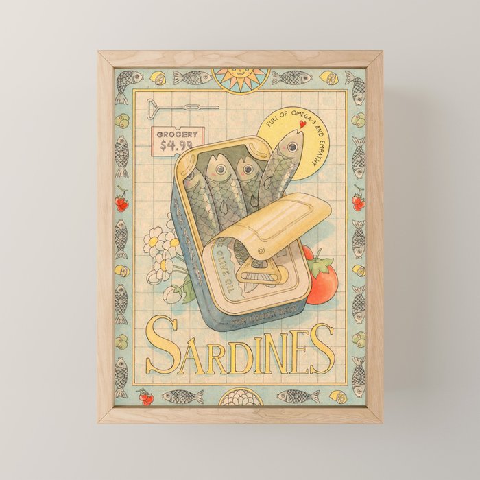 Sardines Mini Art Print Gallery Image 1