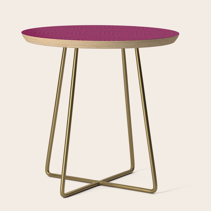 Mud Cloth in Raspberry Side Table Gallery Image 1