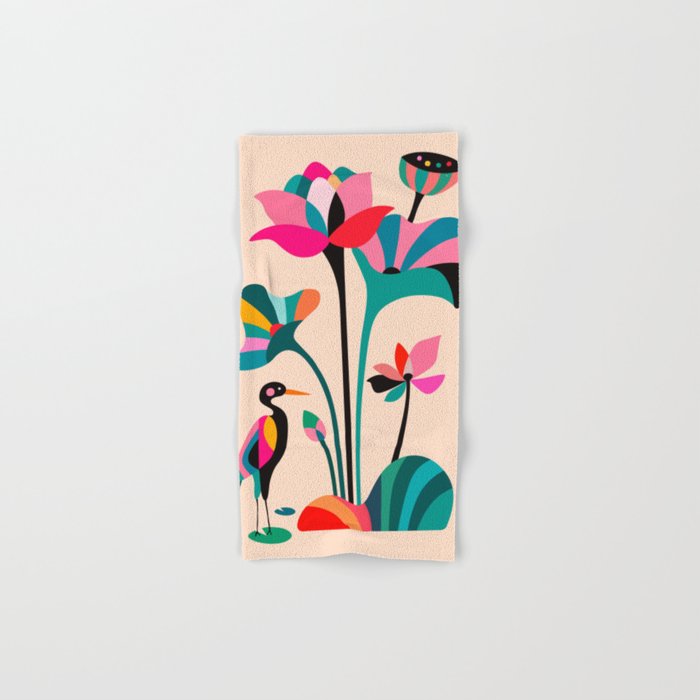 Modern Lotus Bath Towel Gallery Image 1