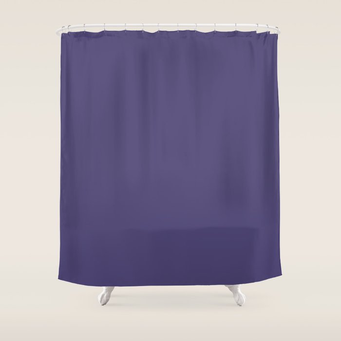 Lavender Purple Solid Color Shower Curtain Gallery Image 1