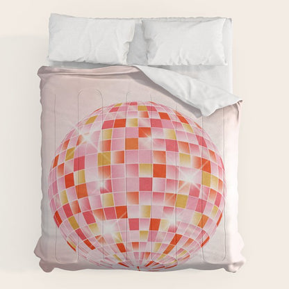 Candy Funk | Disco Ball: Peach Edition Comforter Gallery Image 7