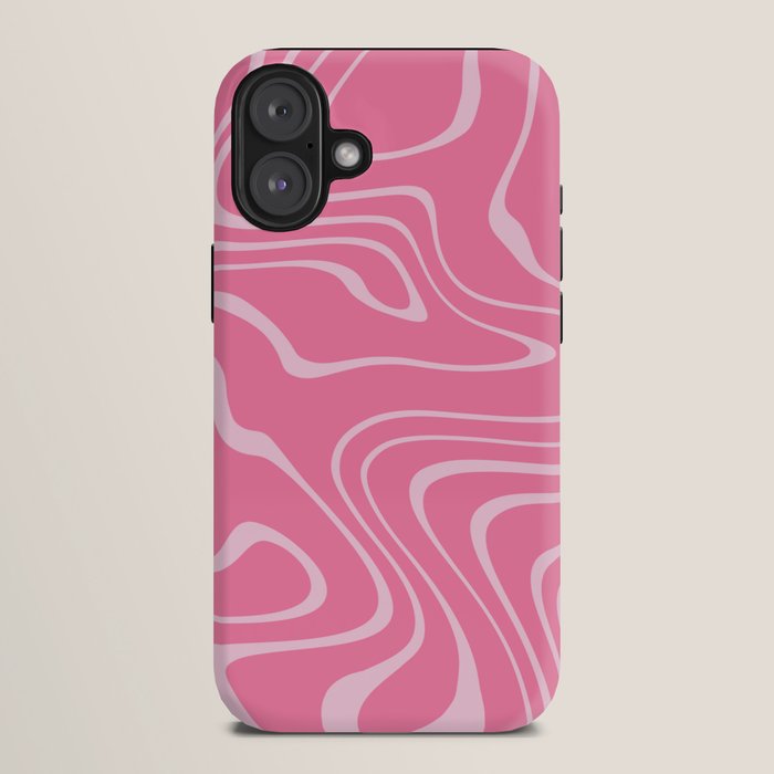 Pink Abstract Swirl Pattern iPhone Case Gallery Image 10