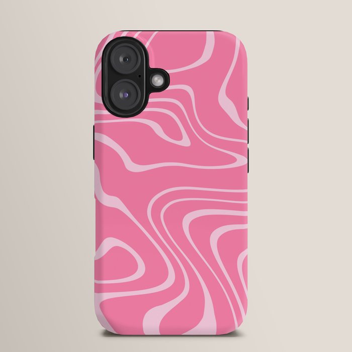 Pink Abstract Swirl Pattern iPhone Case Gallery Image 13