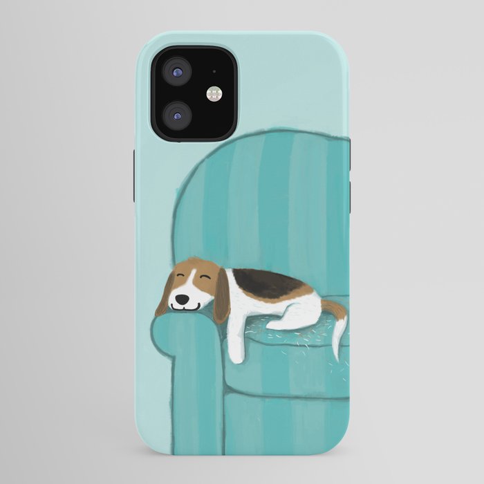 Happy Couch Beagle | Cute Sleeping Dog iPhone Case Gallery Image 41