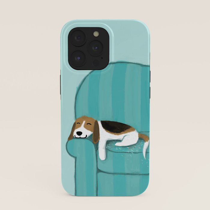 Happy Couch Beagle | Cute Sleeping Dog iPhone Case Gallery Image 39