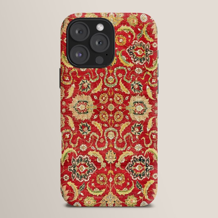 Isphahan Antique Central Persian Rug Print iPhone Case Gallery Image 16