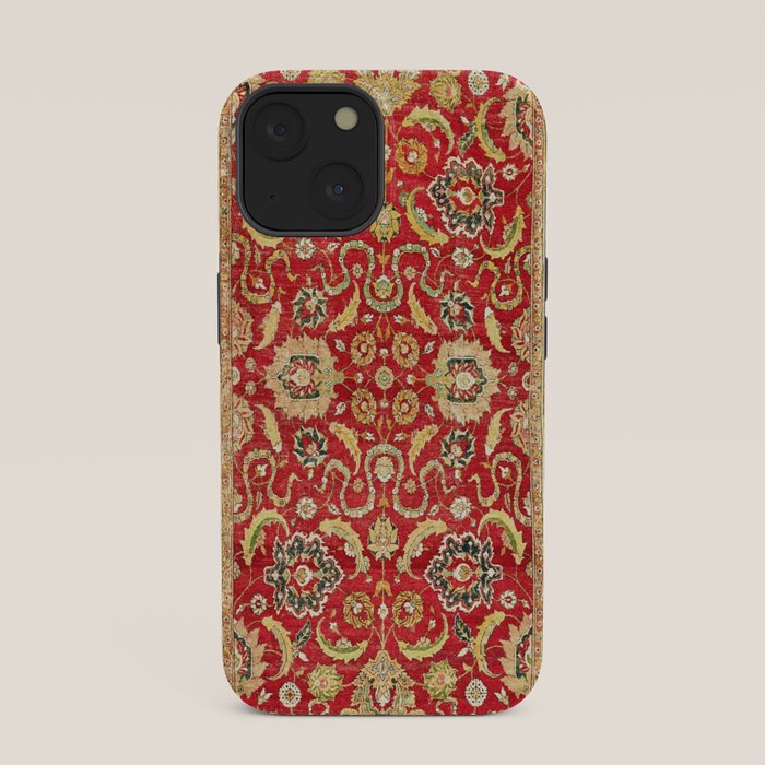 Isphahan Antique Central Persian Rug Print iPhone Case Gallery Image 33