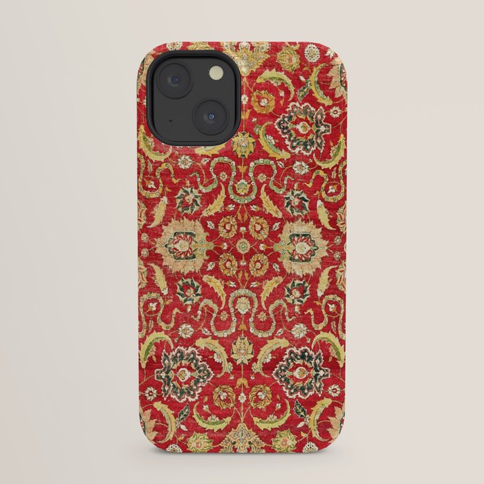 Isphahan Antique Central Persian Rug Print iPhone Case Gallery Image 21