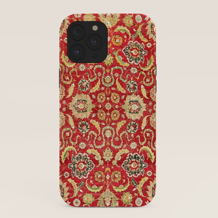 Isphahan Antique Central Persian Rug Print iPhone Case Gallery Image 40