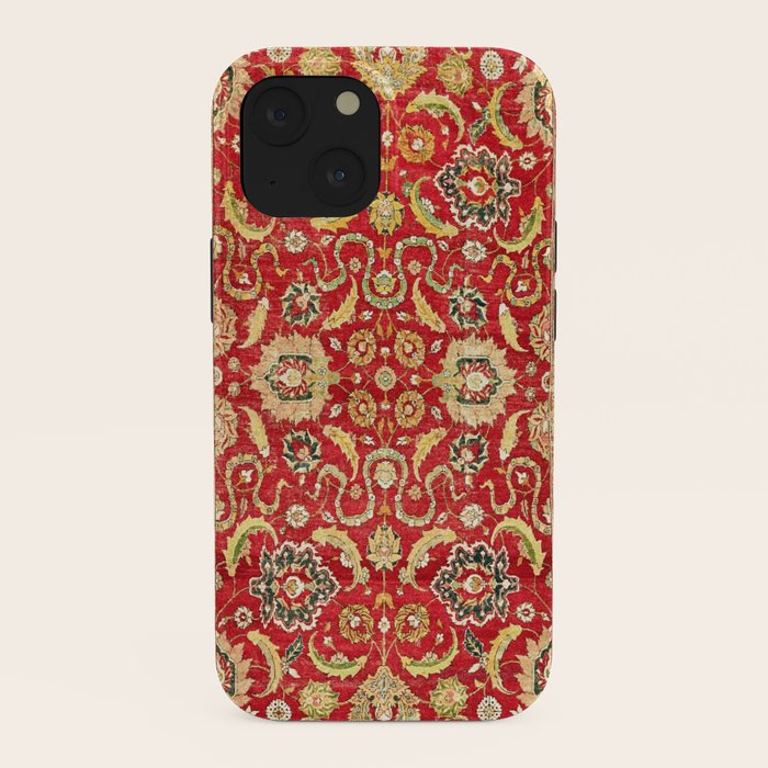 Isphahan Antique Central Persian Rug Print iPhone Case Gallery Image 38