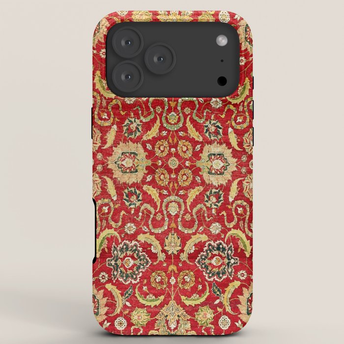 Isphahan Antique Central Persian Rug Print iPhone Case Gallery Image 8